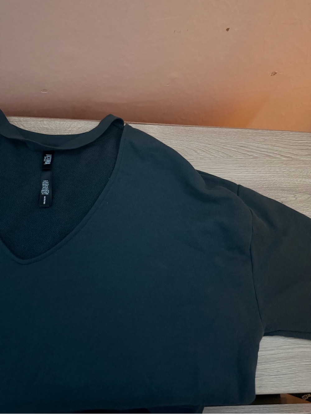 Victoria Sport Black V-neck long Sleeve Top